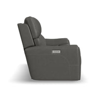 Power Reclining Sofa with Console & Power Headrests & Lumbar