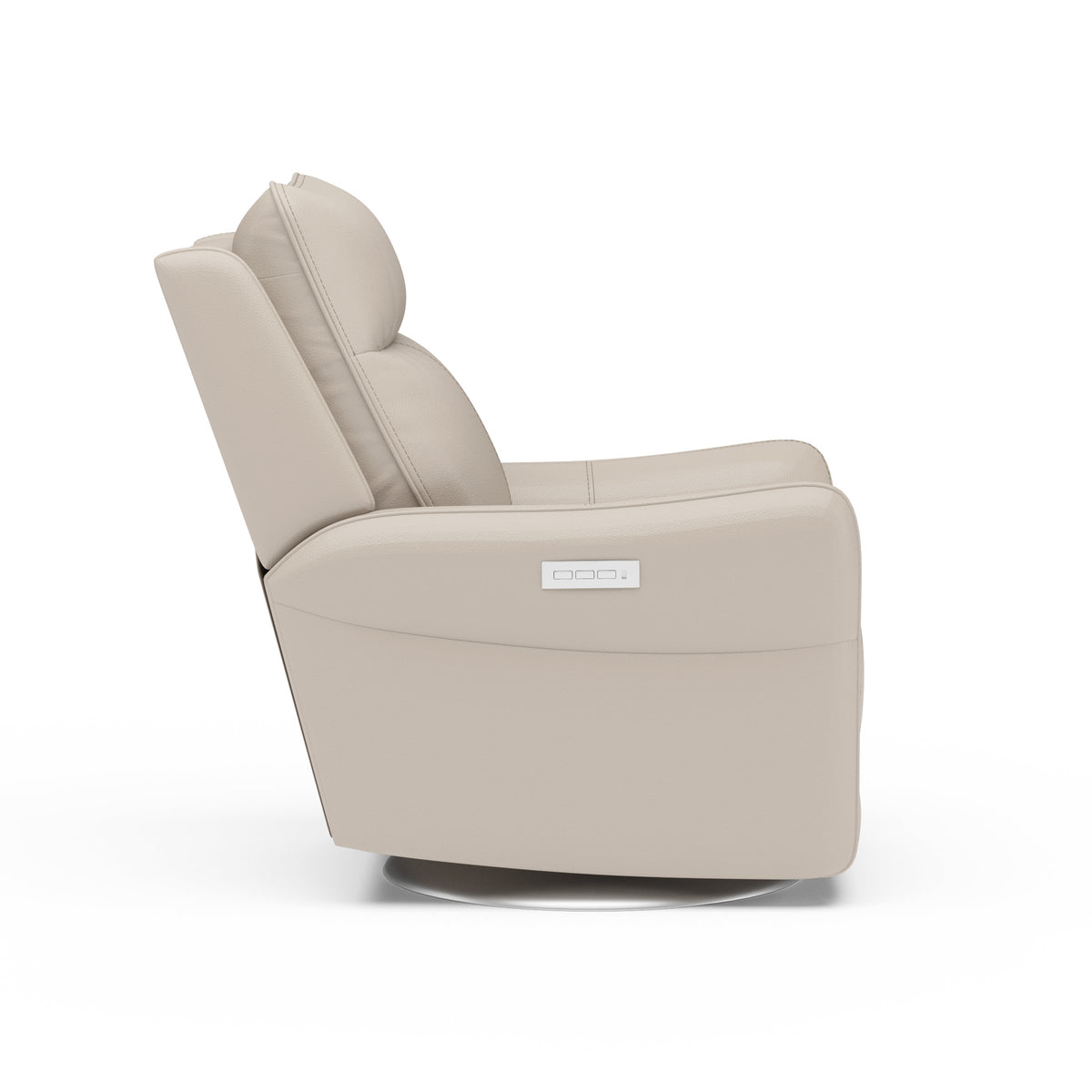 Spin Swivel Power Recliner with Power Headrest & Lumbar