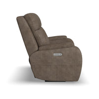 Strait Power Reclining Loveseat with Power Headrests