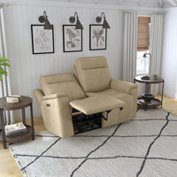 Odell Power Reclining Loveseat with Power Headrests & Lumbar