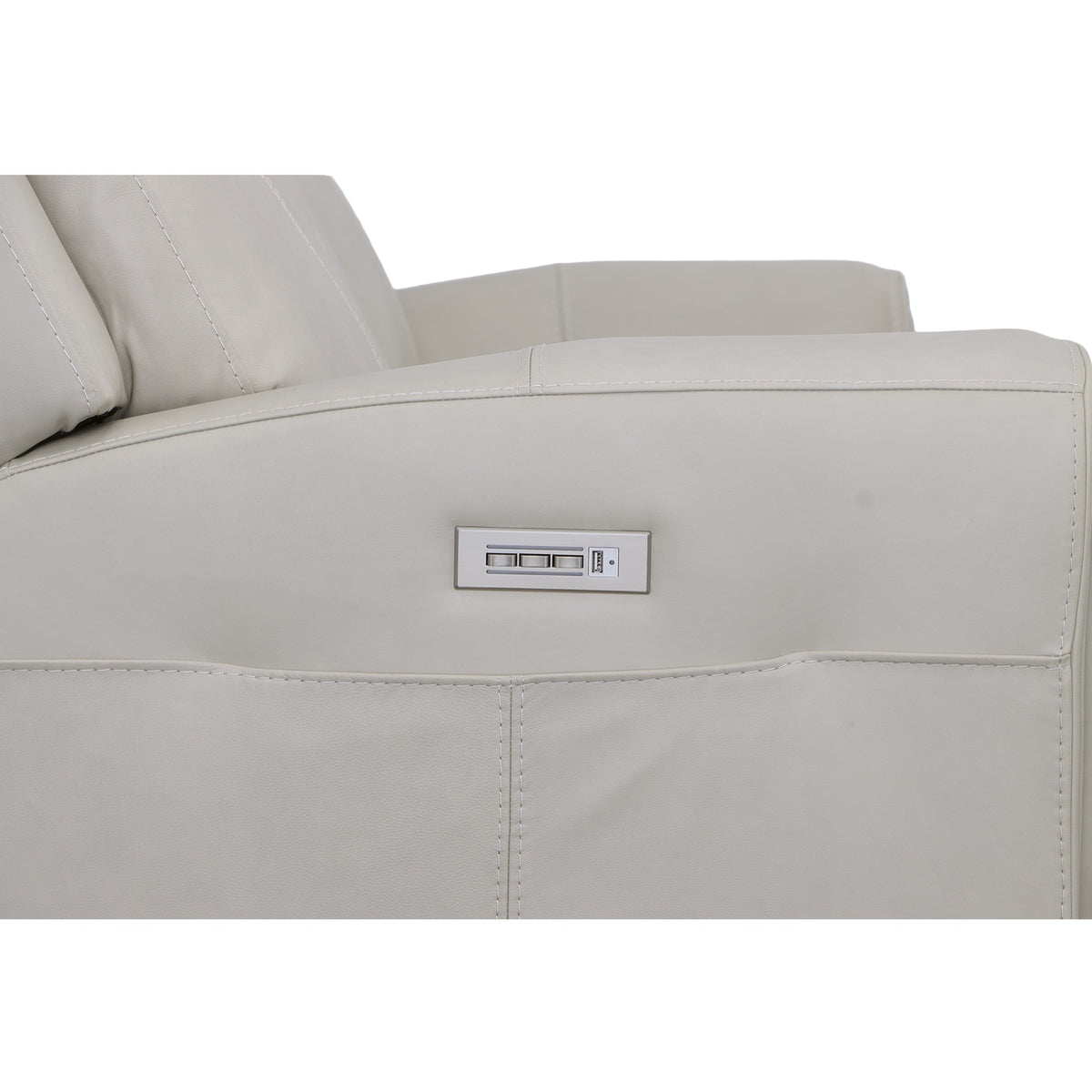 Barnett Power Reclining Sofa with Power Headrests & Lumbar