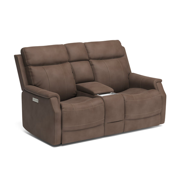 Easton Power Reclining Loveseat with Console & Power Headrests & Lumbar