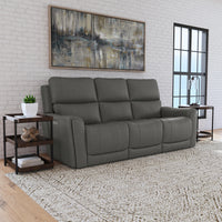 Power Reclining Sofa with Console & Power Headrests & Lumbar