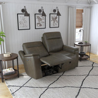 Odell Power Reclining Loveseat with Power Headrests & Lumbar