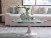 Seascape Round White Cocktail Table