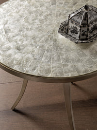 Capiz Round End Table