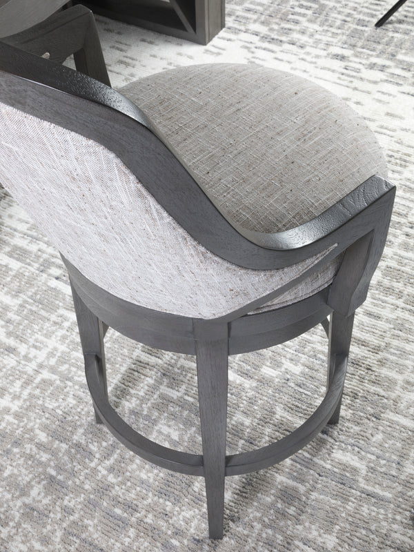 Appellation Upholstered Swivel Barstool