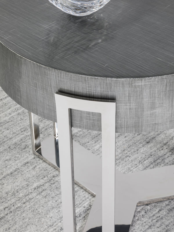 Iridium Round End Table