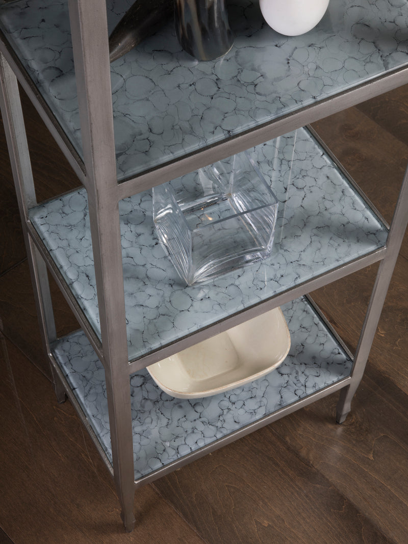Sashay Silver Slim Etagere
