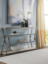 Adamo Silver Gray Console