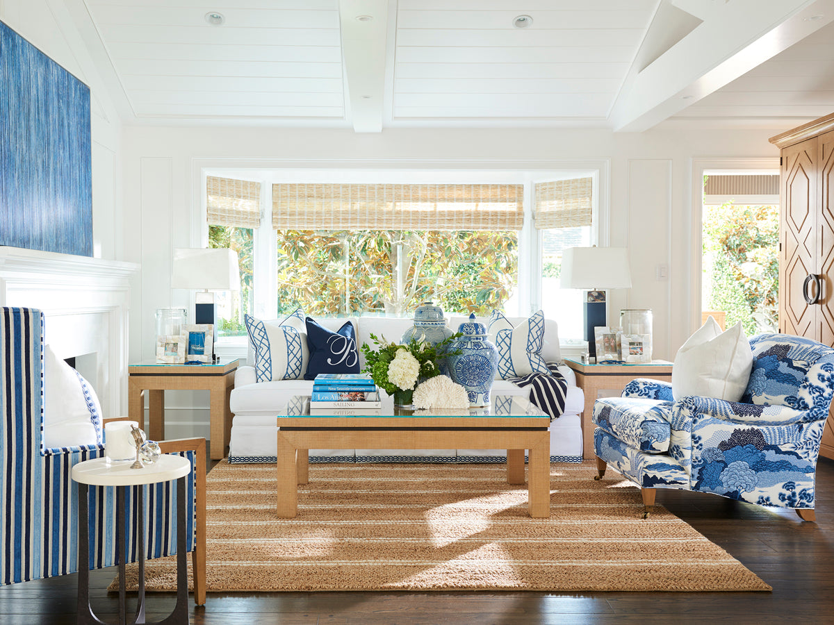 Harbor Raffia Lamp Table