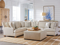 Clayton Leather Cocktail Ottoman