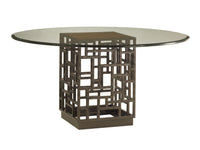 South Sea Dining Table With 54 Inch Glass Top