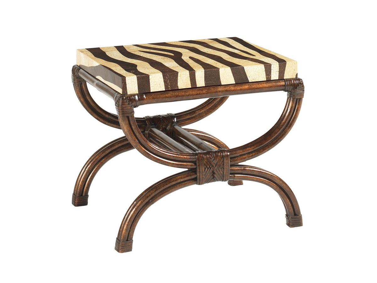 Striped Delight Accent Table