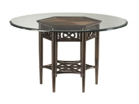 Sugar And Lace Dining Table With 60 Inch Glass Top