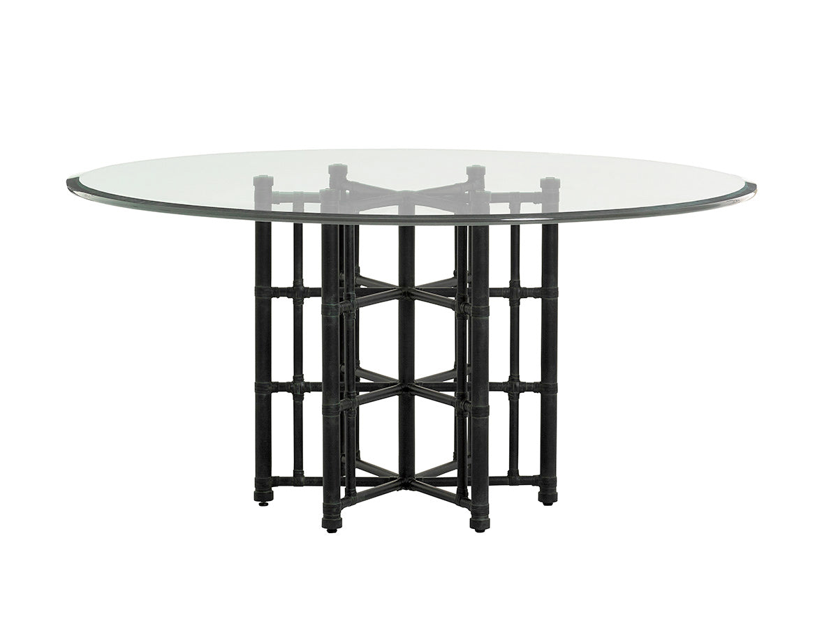 Stellaris Dining Table With 60 Inch Glass Top