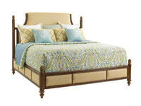 Orchid Bay Upholstered Panel Bed 6/0 California King