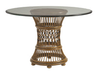 Aruba Dining Table With 48 Inch Glass Top