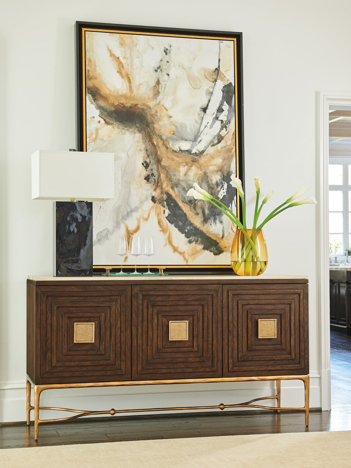 Tiburon Sideboard With Stone Top