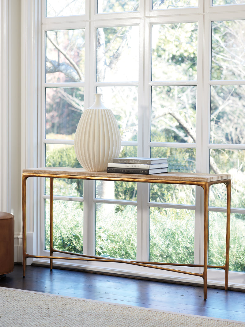 Menlo Park Console With Stone Top