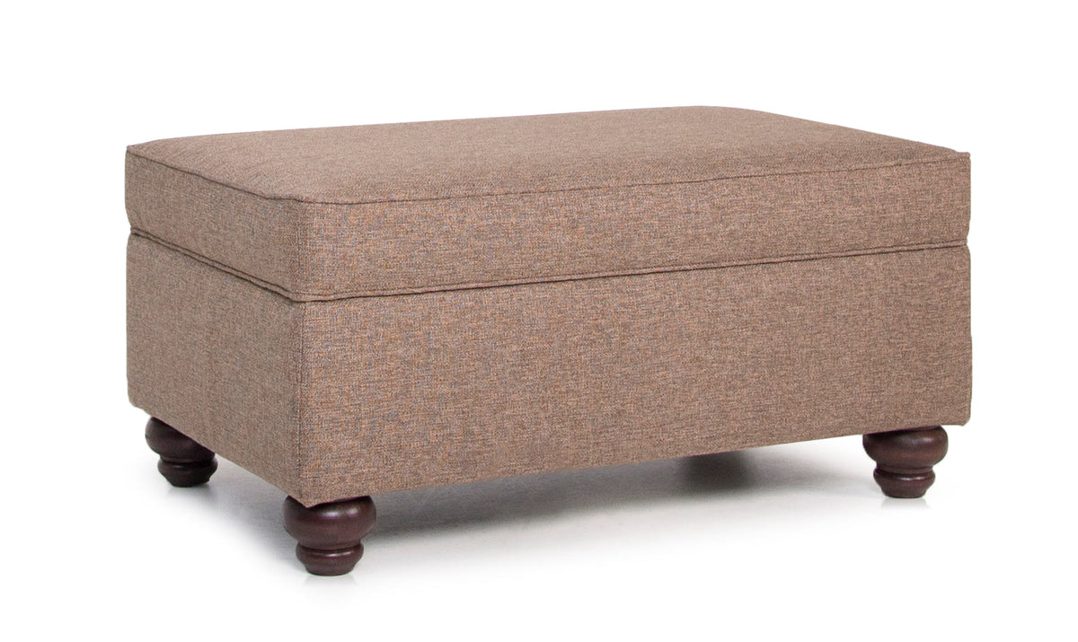 900 Style Storage Ottoman w/ Turned Leg