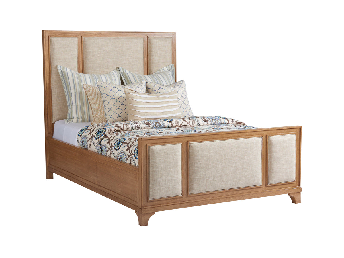 Crystal Cove Upholstered Panel Bed Queen