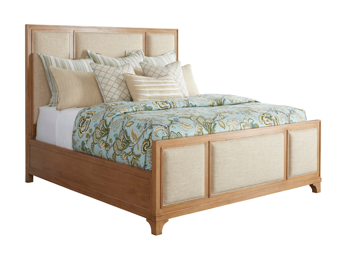 Crystal Cove Upholstered Panel Bed 6/0 California King