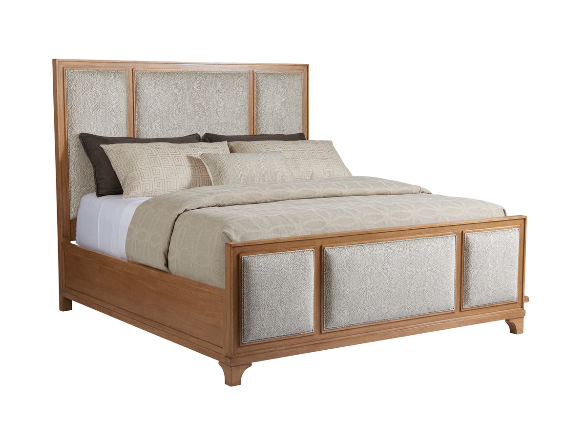 Crystal Cove Upholstered Panel Bed King