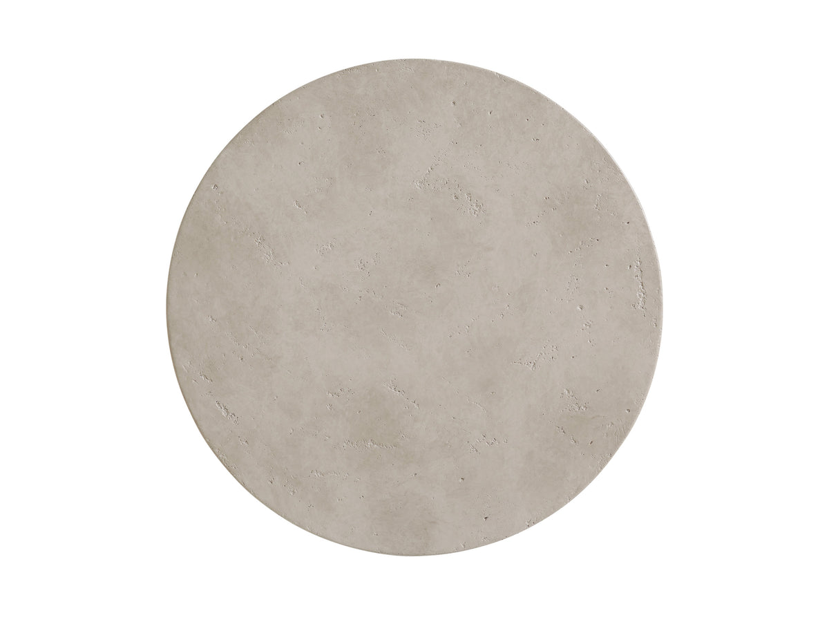 Saddle Peak Round Accent Table
