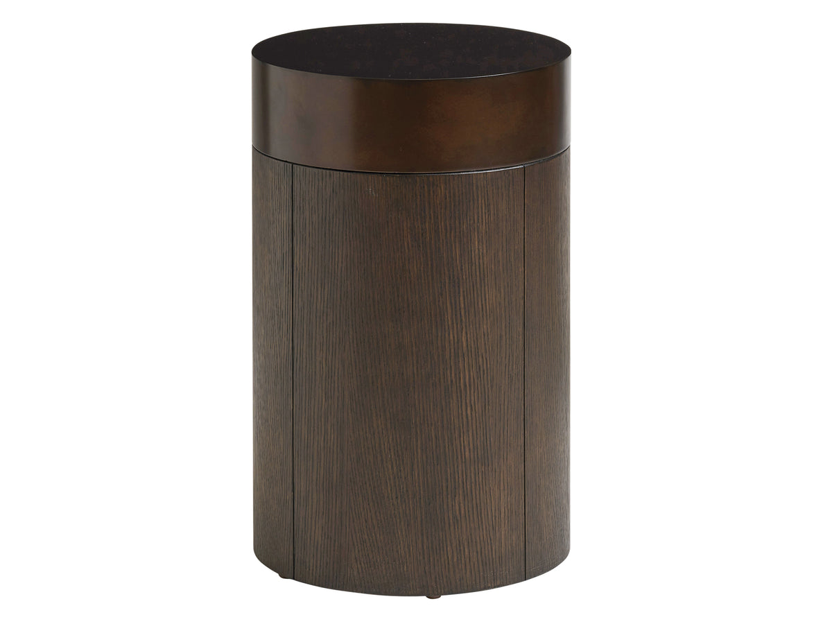 Black Diamond Round End Table