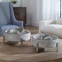 Uttermost Essie Pale Gray Bowls S/2