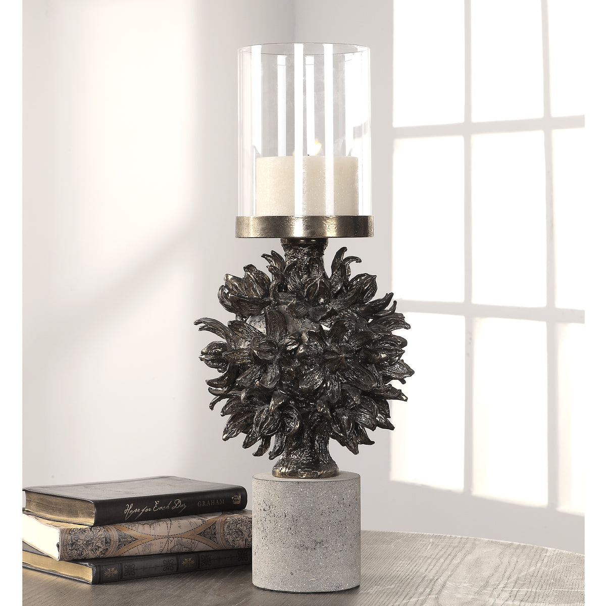 Uttermost Autograph Tree Antique Bronze Candleholder