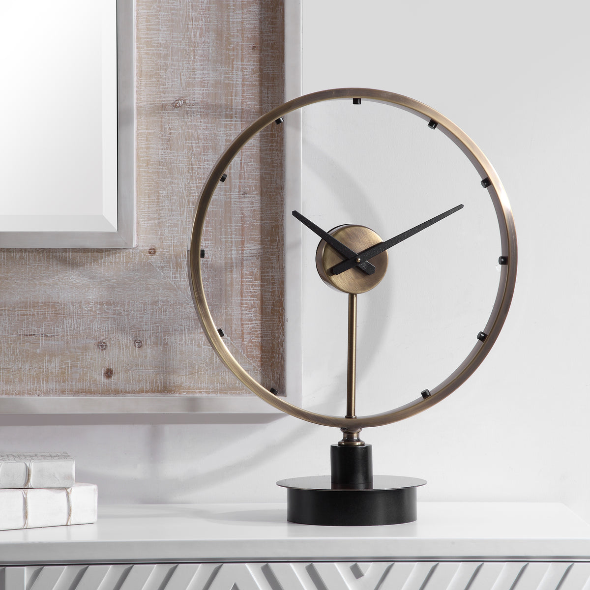Uttermost Davy Modern Table Clock
