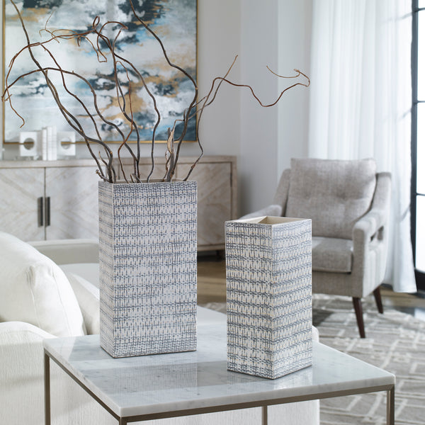 Uttermost Nomad Rectangular Vases S/2