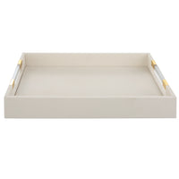 Uttermost Wessex White Shagreen Tray