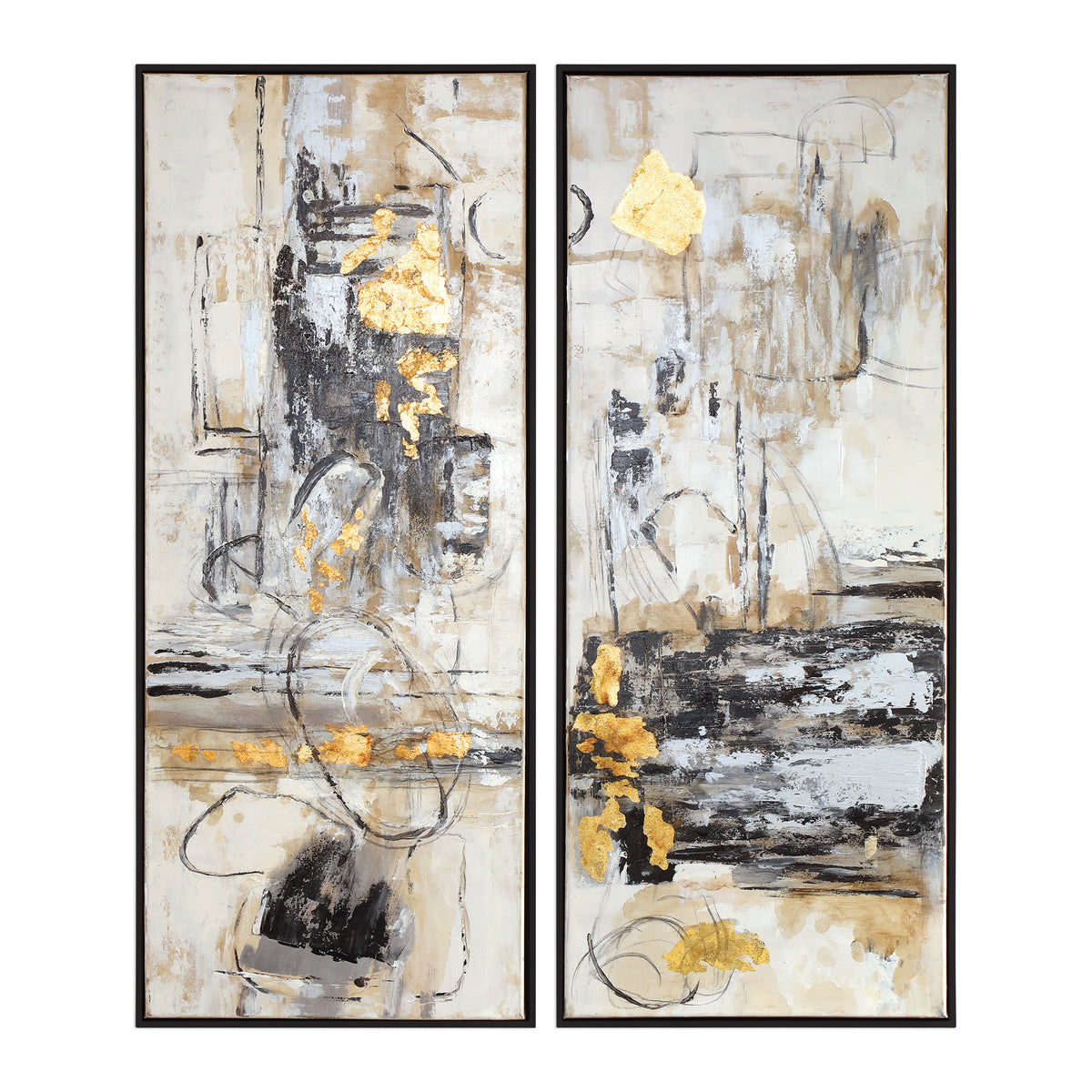Uttermost Life Scenes Abstract Art S/2