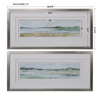 Uttermost Panoramic Seascape Framed Prints Set/2