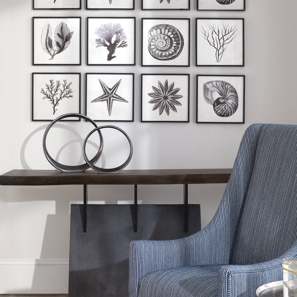 Uttermost Sea Living Framed Prints, S/8
