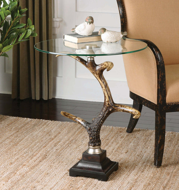 Uttermost Stag Horn Side Table