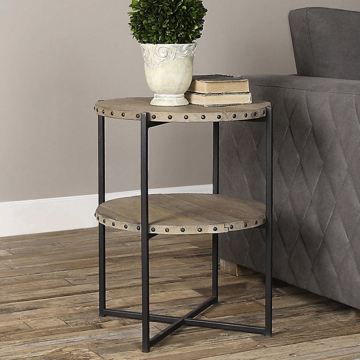 Uttermost Kamau Round Accent Table