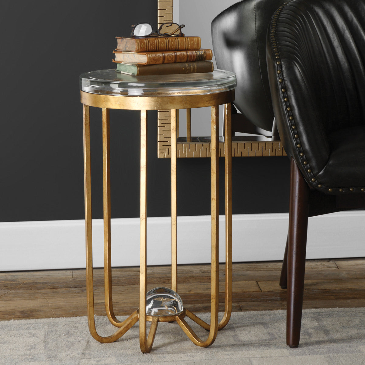 Uttermost Allura Gold Accent Table