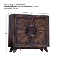 Uttermost Kohana Black Console Cabinet