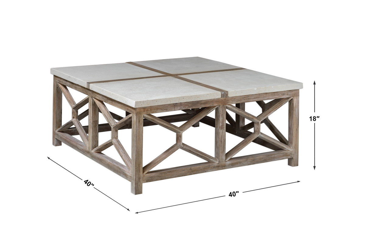 Uttermost Catali Stone Coffee Table