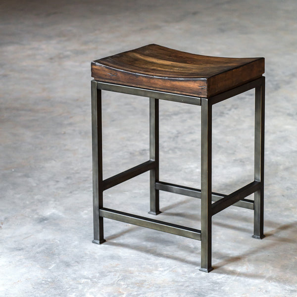 Uttermost Beck Wood Counter Stool