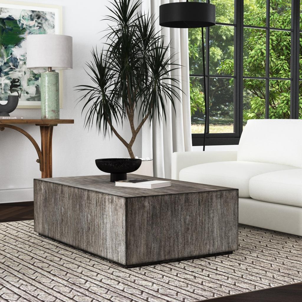 Uttermost Kareem Modern Gray Coffee Table