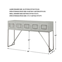 Uttermost Abaya White Console Table