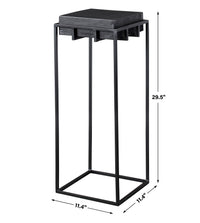 Uttermost Telone Black Small Pedestal