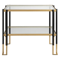 Uttermost Kentmore Glass Side Table