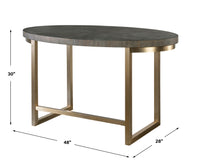 Uttermost Taja Walnut Oval Desk