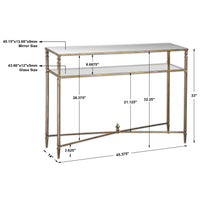 Uttermost Henzler Mirrored Glass Console Table